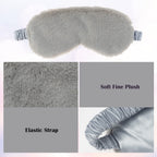 RAYNAG 4 Pack Plush Eye Mask Soft Sleeping Blindfold Eye Cover for Sleepover Gift Birthday Party Favors, Comfortable Silky Fabri