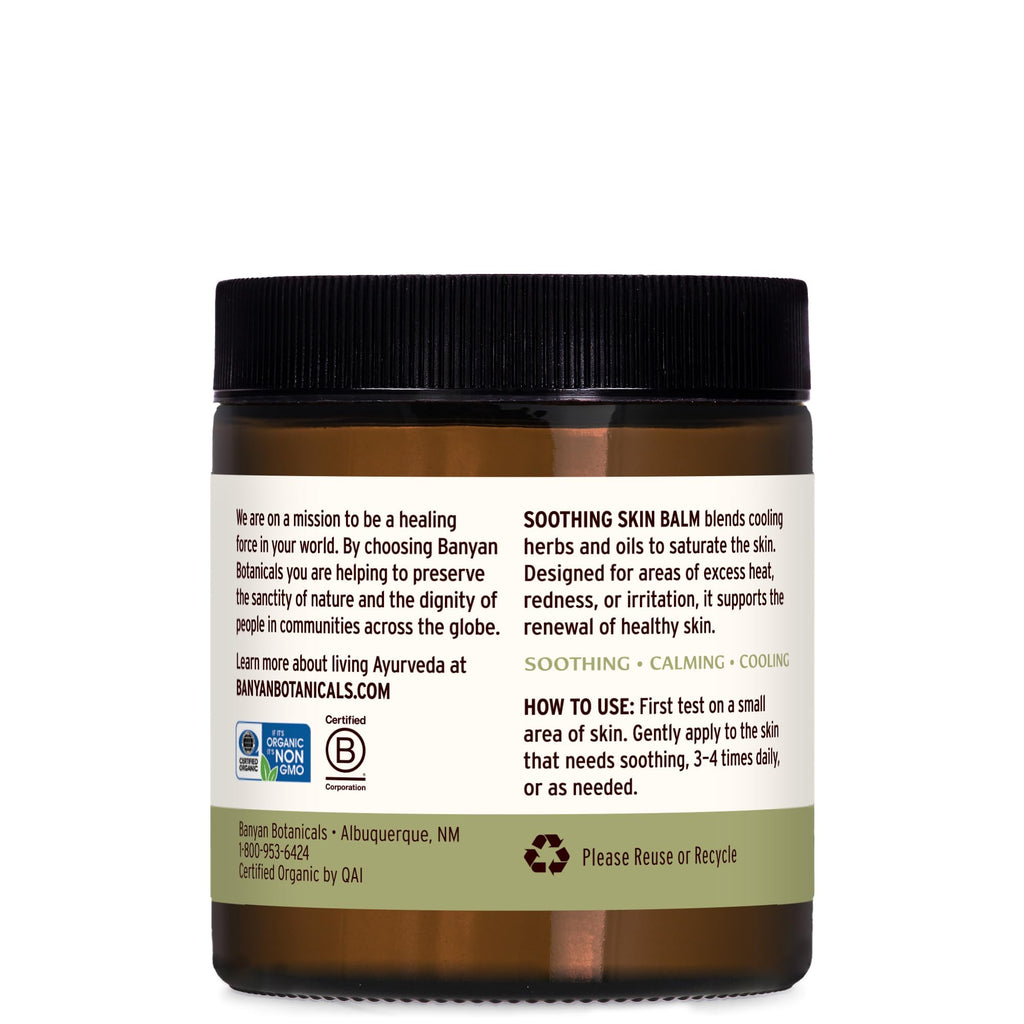 Banyan Botanicals Soothing Skin Balm - Organic Herbal Skin Care Salve with Neem Leaf and Vetiver - Cooling and Soothing Balm For