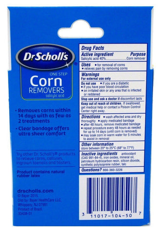 Dr. Scholls Corn Remover One Step Maximum Strength ,6 Count (Pack of 2)