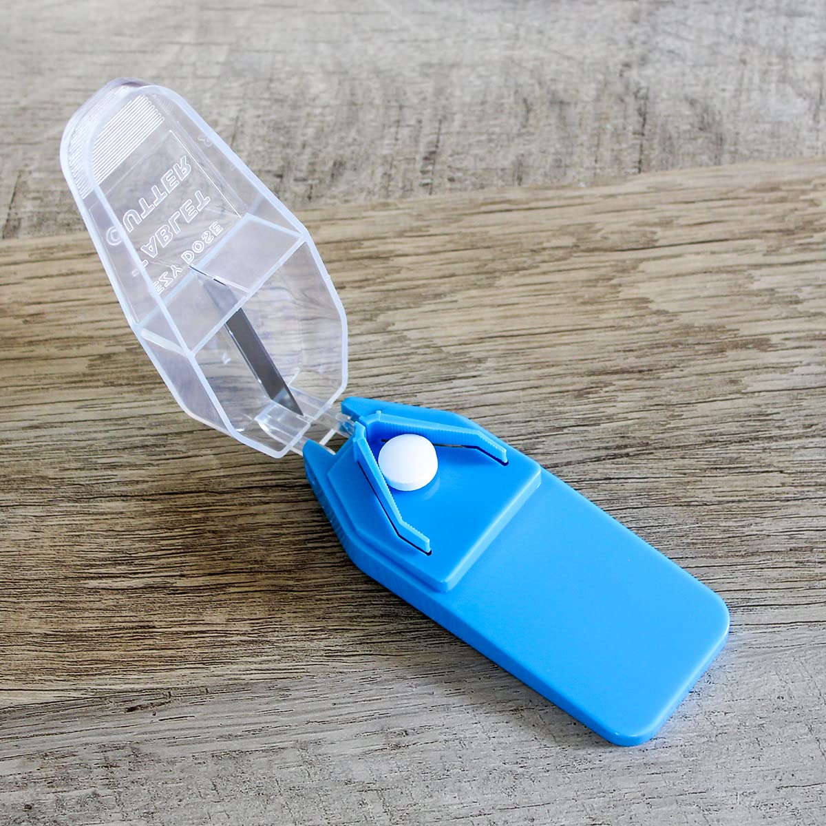 EZY DOSE Pill Cutter and Splitter, Cuts Pills, Vitamins, Tablets, Stainless Steel Blade, Travel Sized, Safely Cut Pills and Vita
