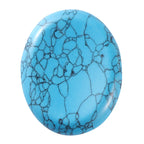 Artistone Crystal Worry Stones for Anxiety Women Gift Polished Carved Pocket Green Turquoise Oval Healing Energy Meditation Thum