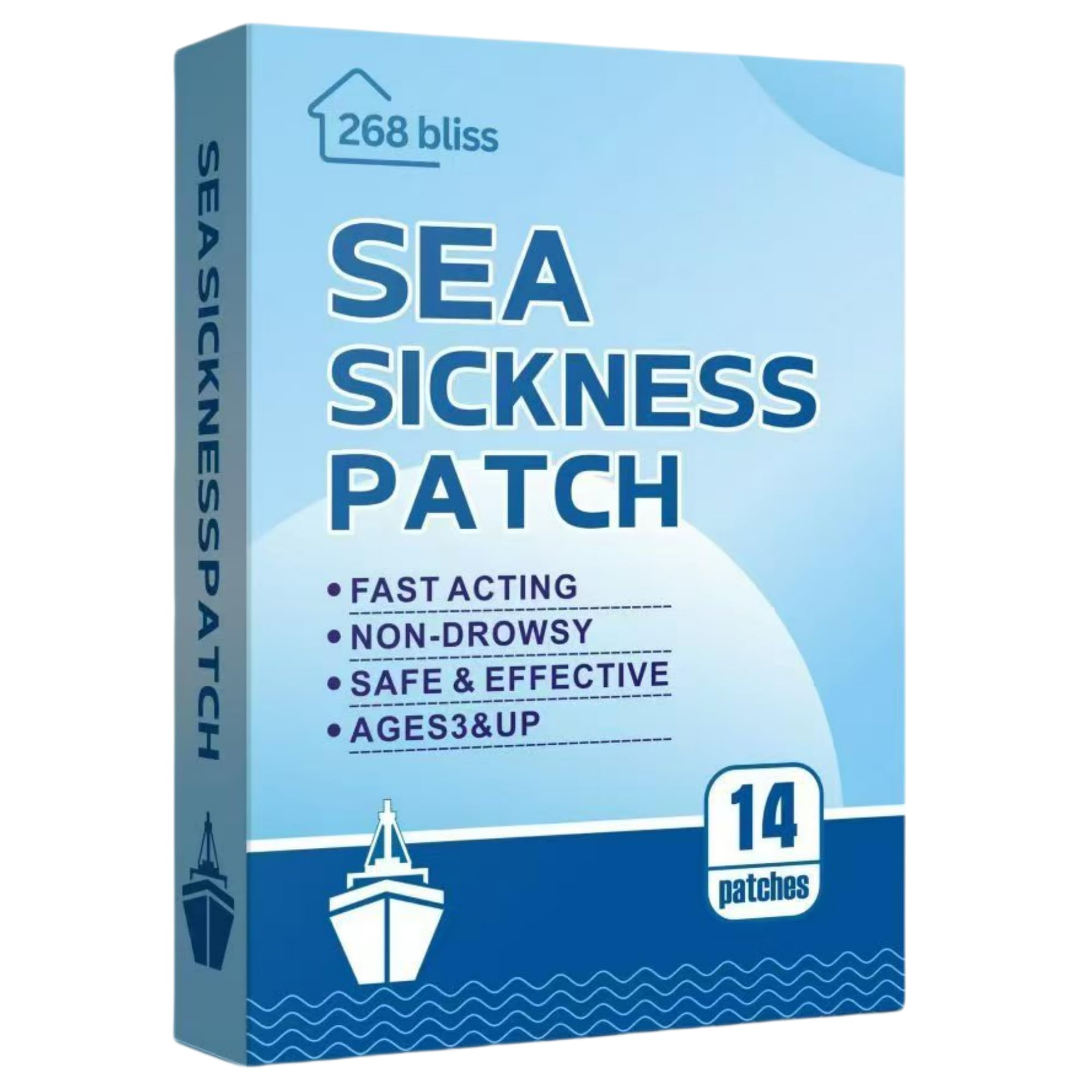 Tiavika Sea Sickness Patches for Cruise - Cruise Must Haves - Cruise Ship Essentials for Carnival, Princess, Norwegian, Holland 