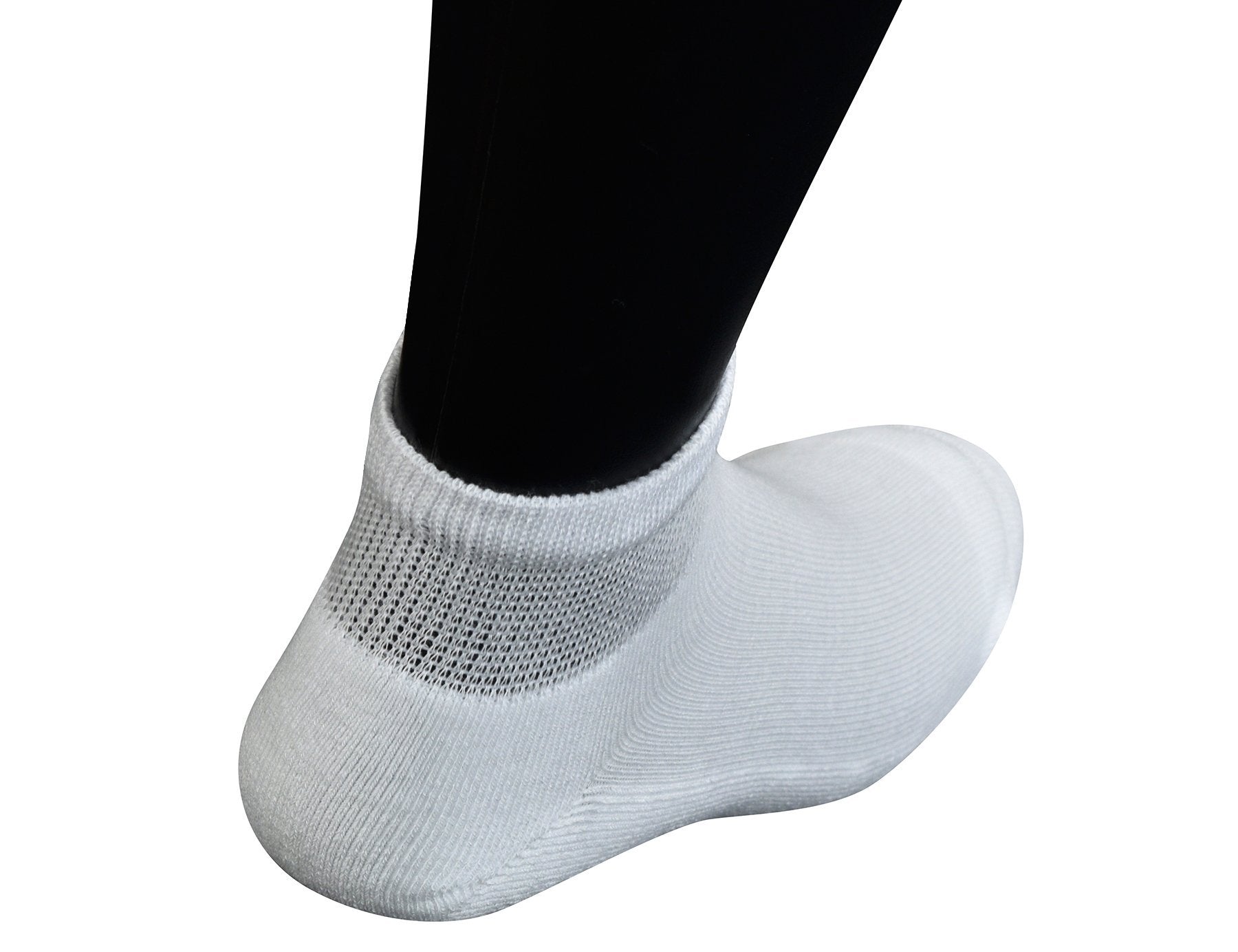 Yomandamor Men's 5 Pairs Low Cut Diabetic Socks with Cushion Sole and Seamless Toe