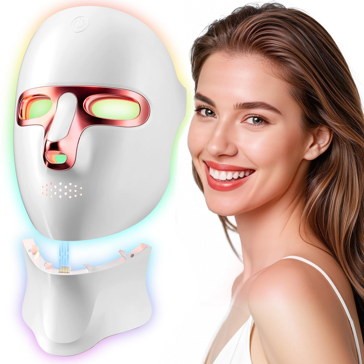 Tinkoola Red Light Therapy for Face LED Infrared Facial Mask