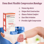 Sion Biotext Unna Boot with Zinc Flexible Compression Bandage Maintain Moist Healing Environment Medical Dressing Wrap Gauze - E