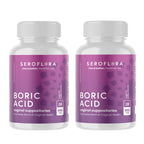 Seroflora Boric Acid Vaginal Suppositories 600 mg - Boric Acid Pills for Women - Intimate Health pH Balance - Supports Vaginal O