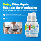 UBfree Wine Drops - 4pk Red & White - Removes Sulfites and Histamines from Red and White Wines | Naturally Eliminate Wine Headac