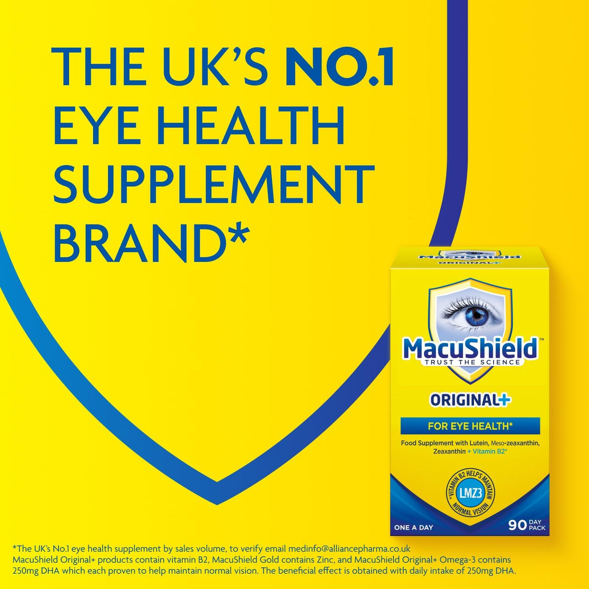 MacuShield Original+ Eye Health Supplement 90 Capsules