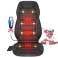 COMFIER Massage Seat Cushion, Back Massager with 8 Massage Nodes & 5 Modes, Adjustable Chair Massage Pad with Heat for Home Offi