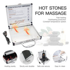 Goodtar Hot Stones Massage Warmer Kit, 14 PCS Hot Stones Massage Set and Heater Kit, Electric Hot Rocks Basalt Stones Massager f