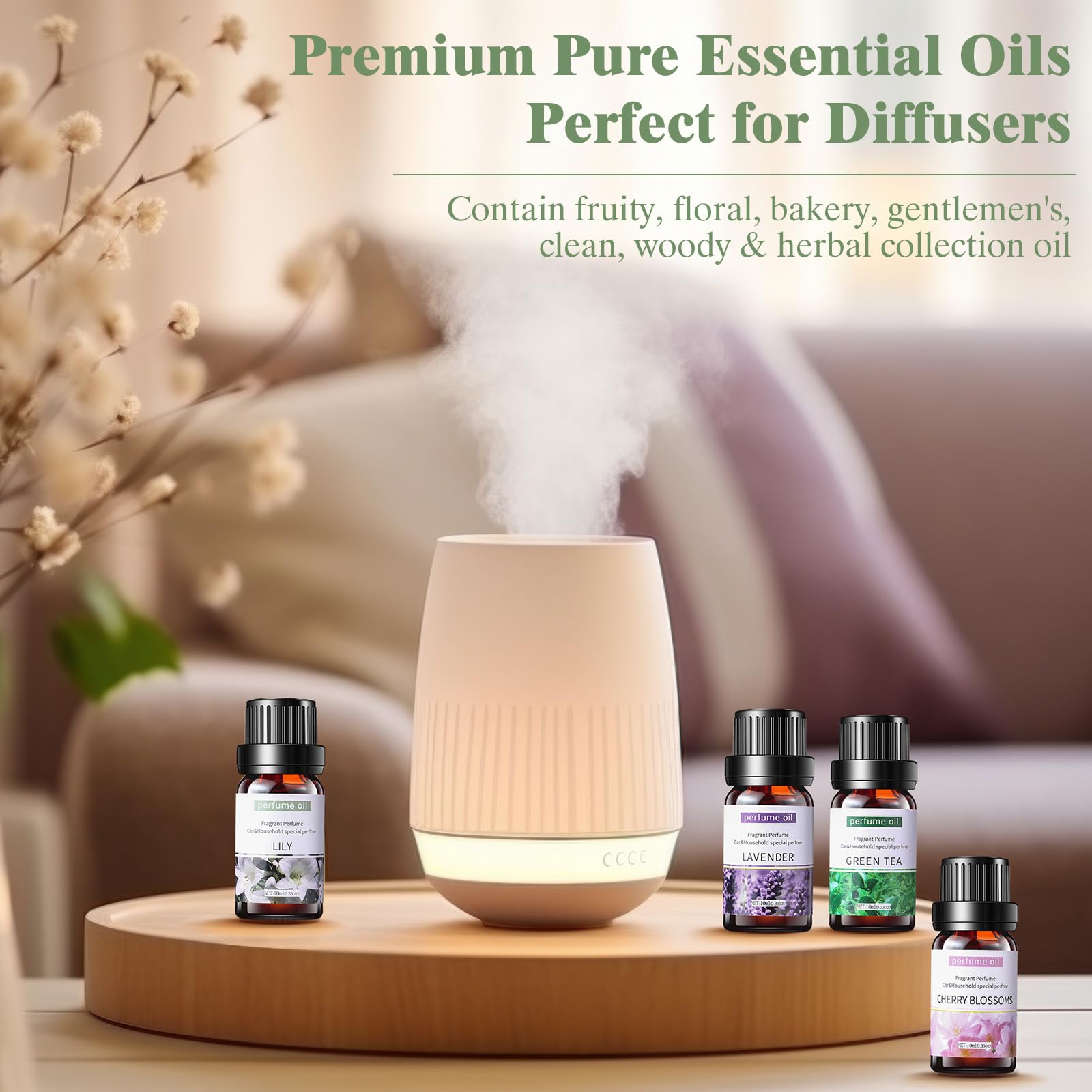 Dansib 84 Pcs Essential Oil Set for Diffuser 10ml Each Fragrance Oil for Candle Making, Soap Making, Aromatherapy, Humidifiers (