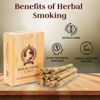 ROYAL SWAG Ayurvedic & Herbal Long Filtered Bidi Smoke (Pack of 5 X 20 Bidi Sticks Per Pack) with 12 ml Shot to Stop Nicotine Cr