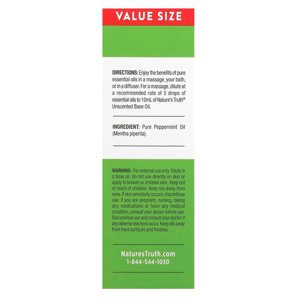 Natures Truth Essential Oil, Peppermint, 2 Fl Oz