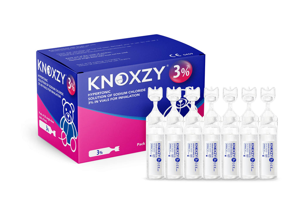 KNOXZY Hypertonic Solution 3% | Hypertonic Solution Suitable for Adults & Children | Box Contains 30 Single containers of 4ml.