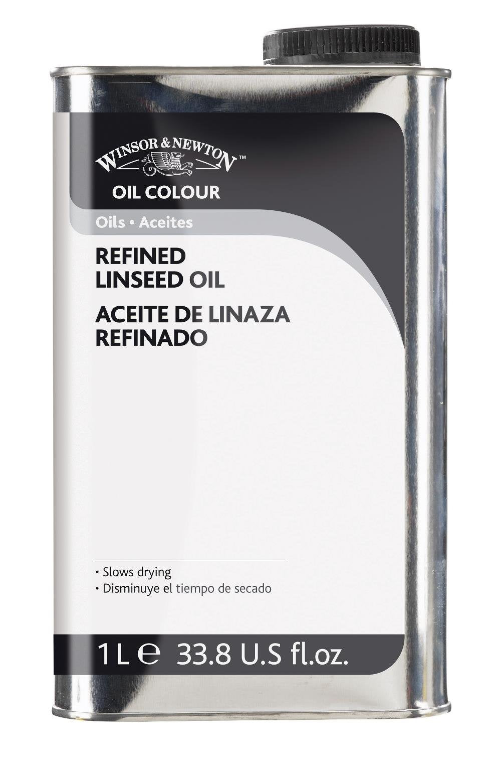Winsor & Newton Refined Linseed Oil - 1 Liter Tin