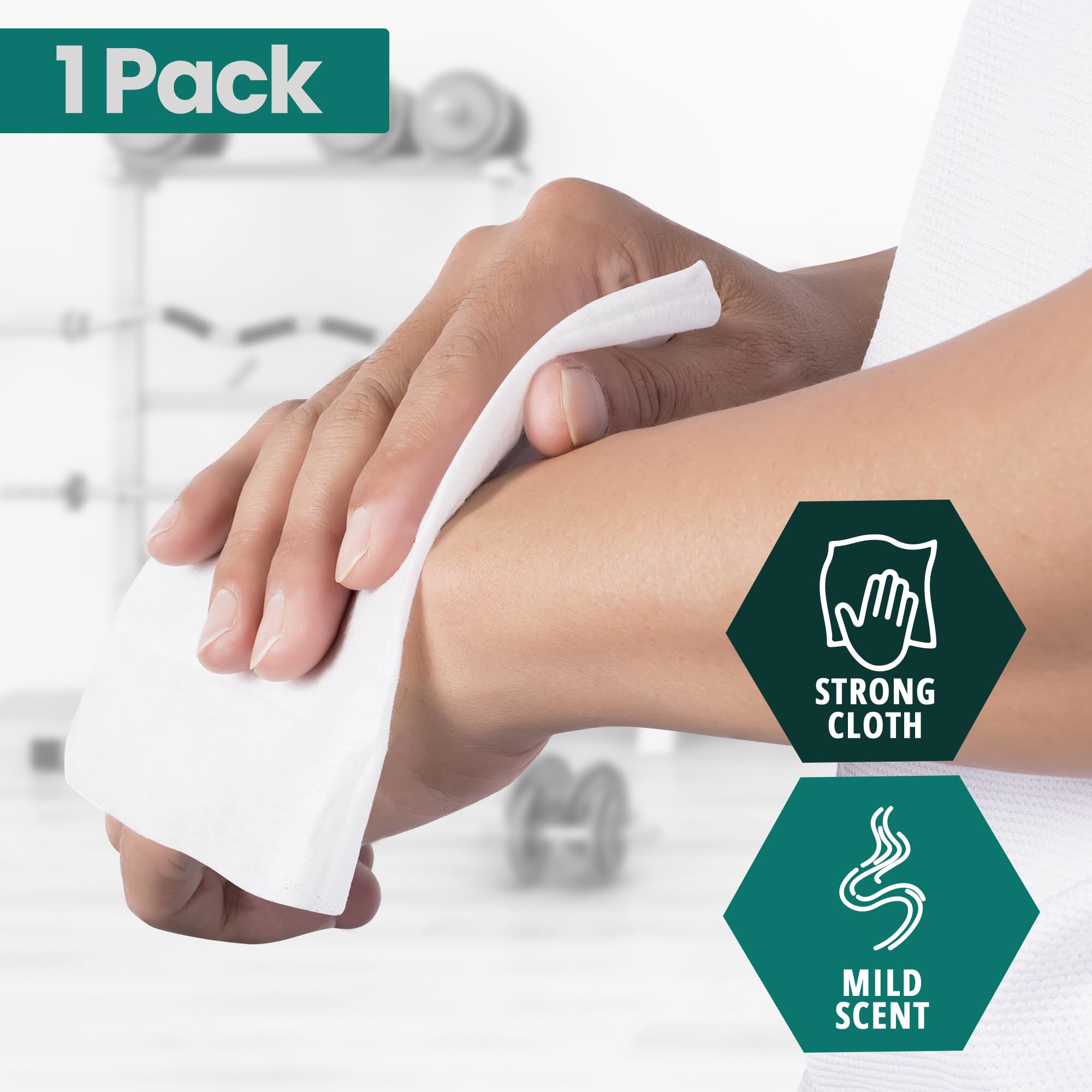 MED PRIDE Disposable XL Premoistened Washcloths 8    x 12    Pack of 80 - Adult Cloth Wipes For Sensitive Skin- Extra Soft Incon