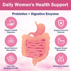 NATURE TARGET Vaginal Womens Probiotics, 100 Billion CFUs Probiotics & Prebiotics with Digestive Enzymes, Cranberry & D-Mannose