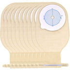 Ostomy Colostomy Supplies, 10 PCS Colostomy Bag, One Piece Drainable Pouches with Twist-Tie for Ileostomy Stoma Care, Cut to Fit