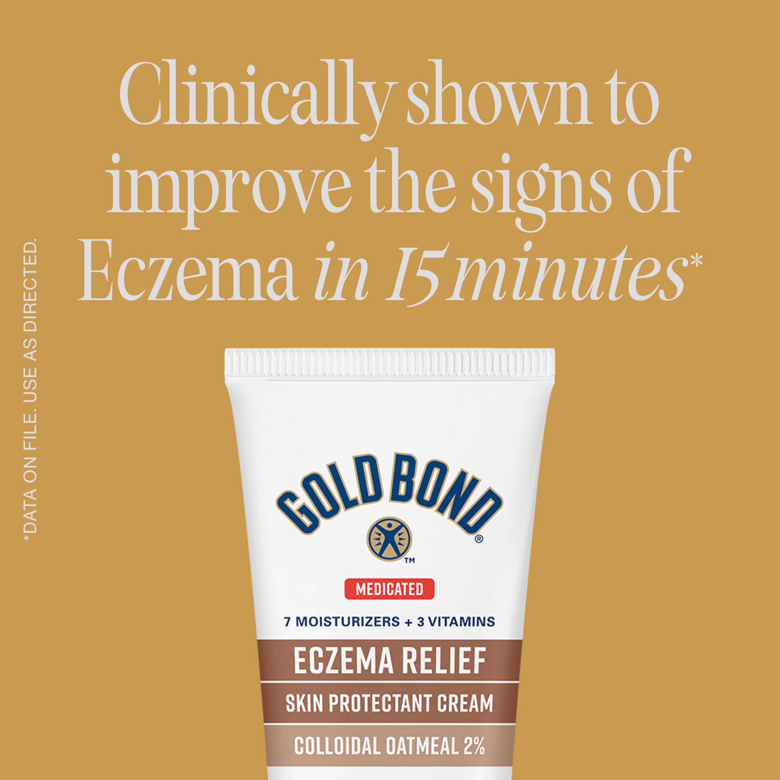Gold Bond Medicated Eczema Relief Skin Protectant Cream, 8 oz., With 2% Colloidal Oatmeal