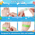 Sublaga 33 Style Kids Cartoon Bandages 300 Pcs Cute Bandages Adhesive Flexible Colorful Bandage Toddler Bandage Waterproof Prote