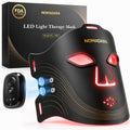 NOMADARA Red Light Therapy Mask for Face,Wireless LED Face Mask Infrared Skincare Device with 336 LEDs and Timer,Rechargeable an