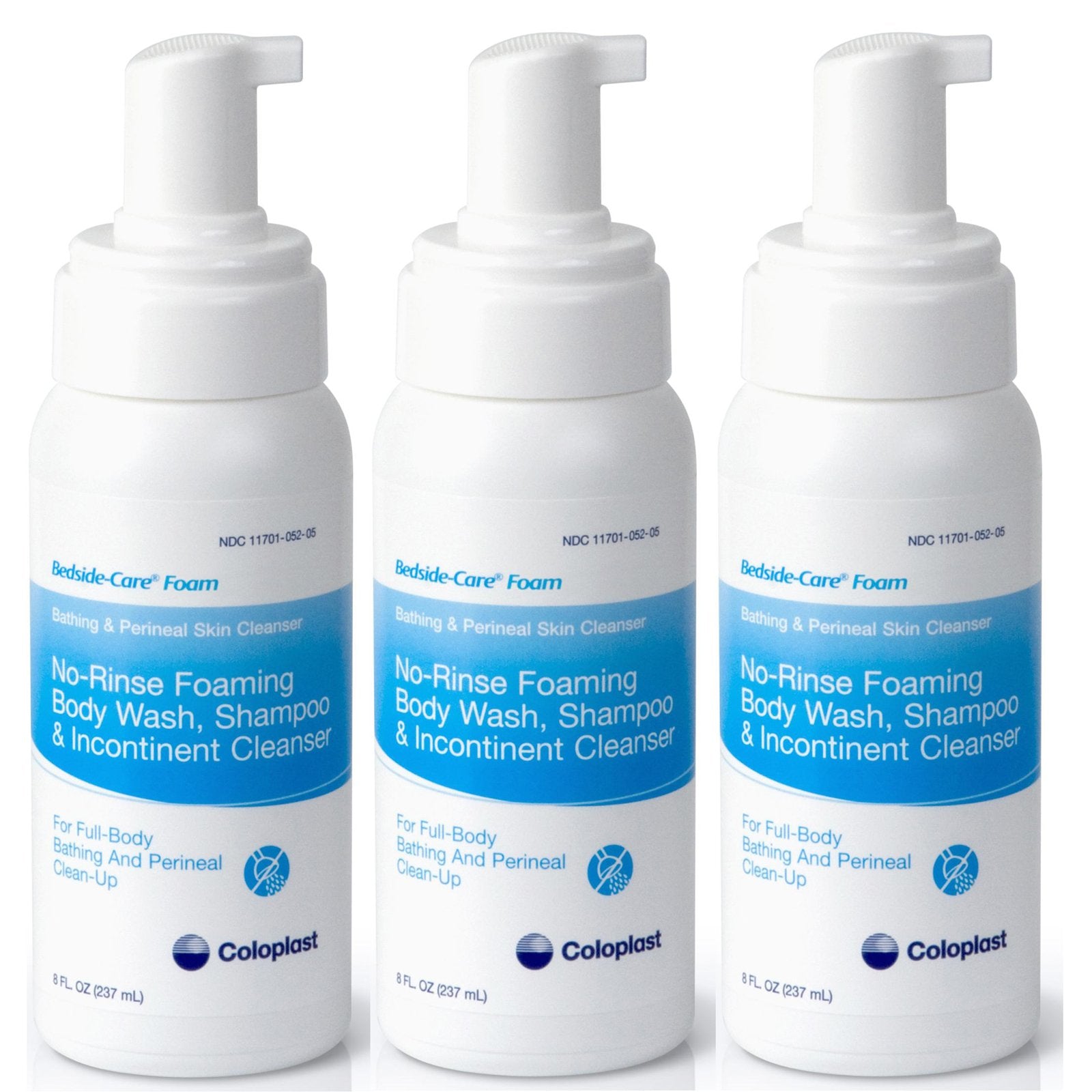 Bedside-Care Rinse-Free Shampoo&Body Wash Unscented 8.1 oz. 67146 3 Each