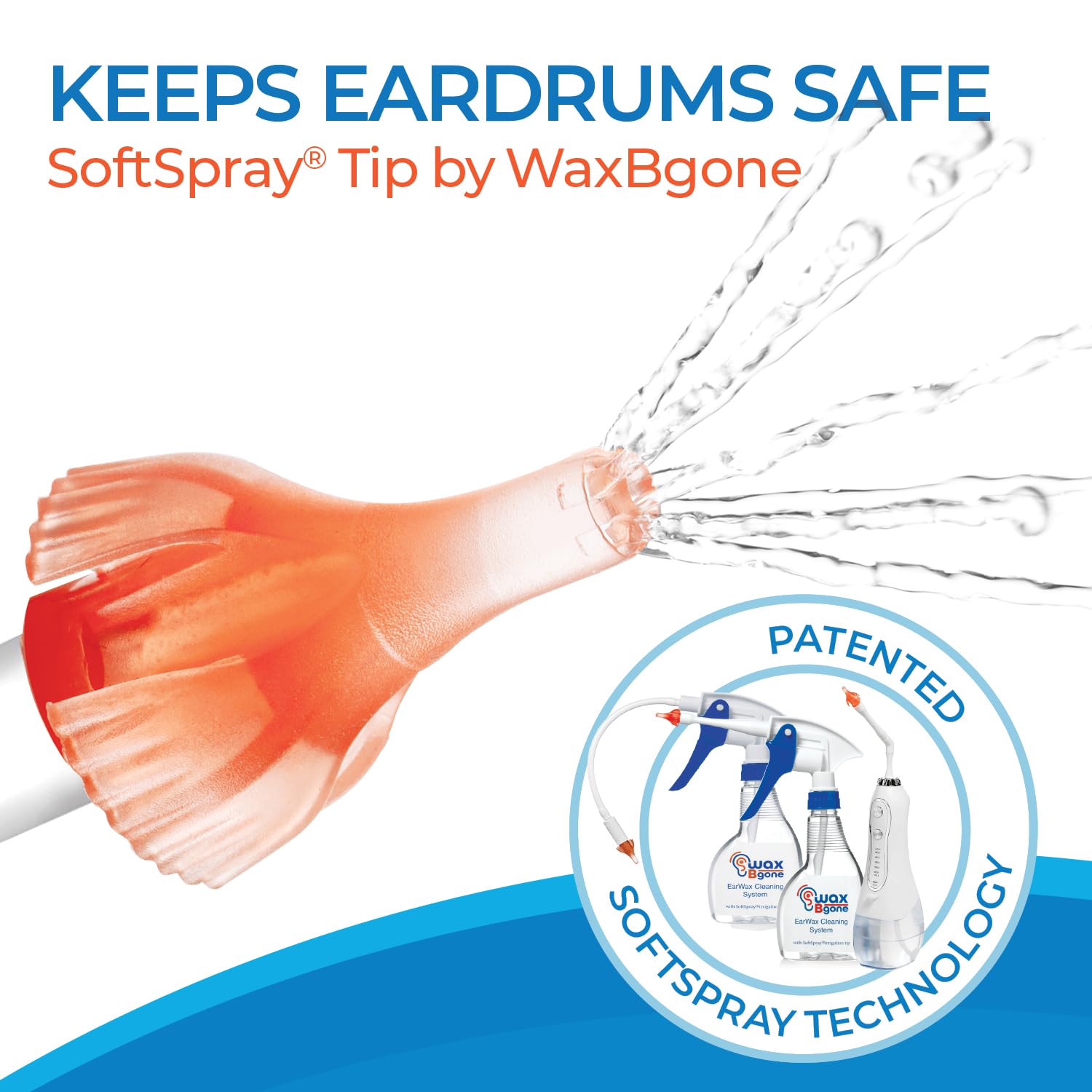 WaxBgone Earwax Removal Kit - Fast, Gentle, and Effective Ear Wax Removal Kit - Dissolve and Remove Earwax at Home - Includes Ea