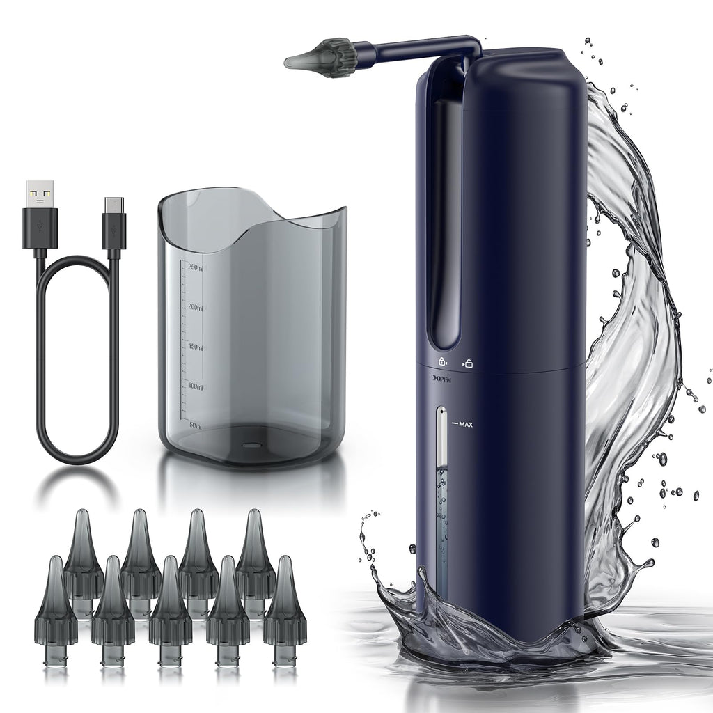 Ear Wax Removal - Electric Ear Irrigation Flushing System, Water Powered Ear Cleaner with 4 Pressure Modes, Safe and Effective E