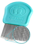 LiceLogic Lice and Nit Eliminator Comb - Effective Against Super Lice, Professional Grade, Stainless Steel Teeth, No-Slip Grip H