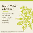 Bach Original Flower Remedies, White Chestnut - Calm The Mind - Natural Homeopathic Flower Essence for Emotional Balance - Vegan