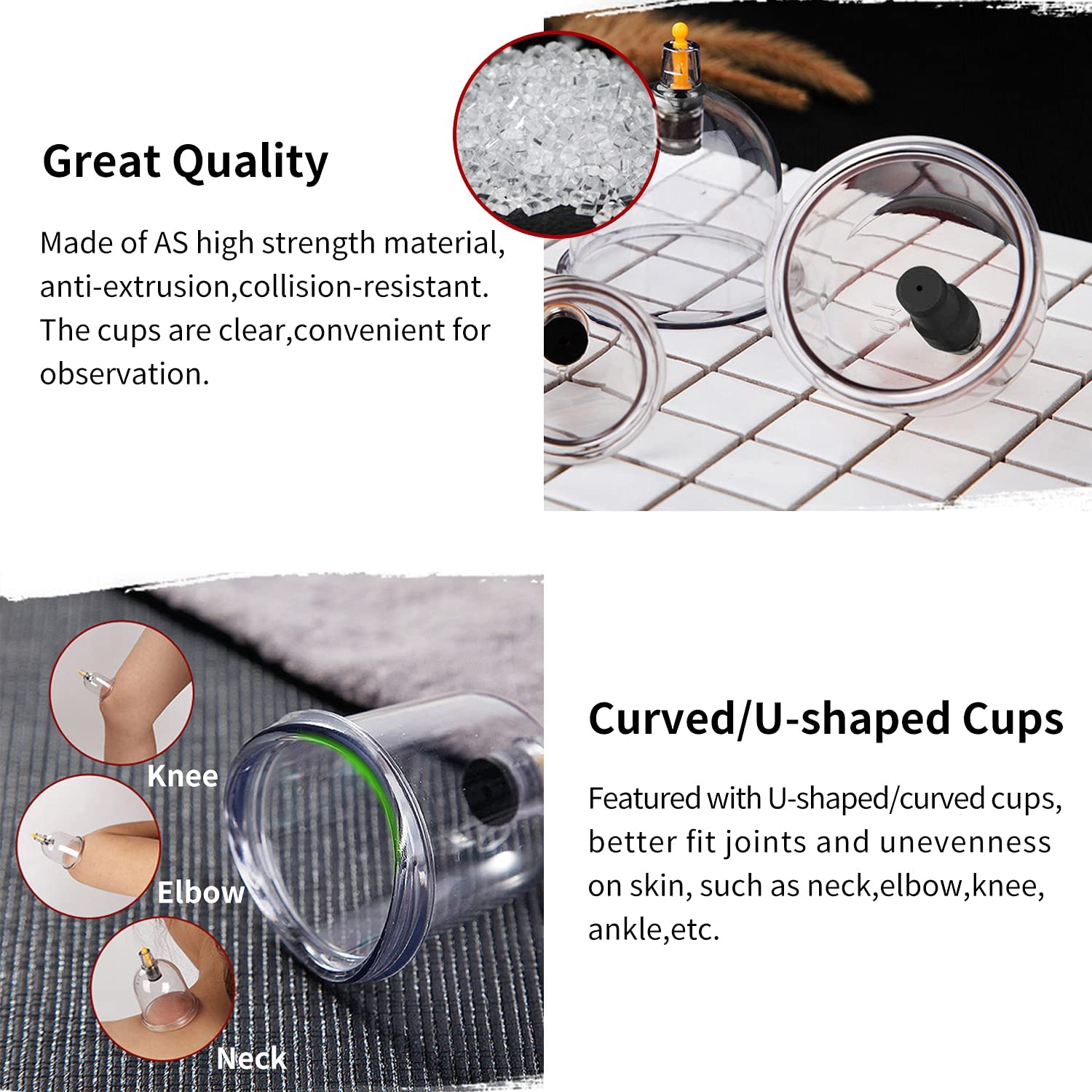 Cupping Therapy Set,32 Therapy Cups Cupping Set with Pump, Professional Chinese Acupoint Cupping Therapy Sets Hijama for Cupping