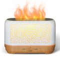 Earnest Living Essential Oil Diffuser Ultrasonic Classic Flame Air Diffuser 200ml Fire Mist Timers Night Lights and Auto Off Fun