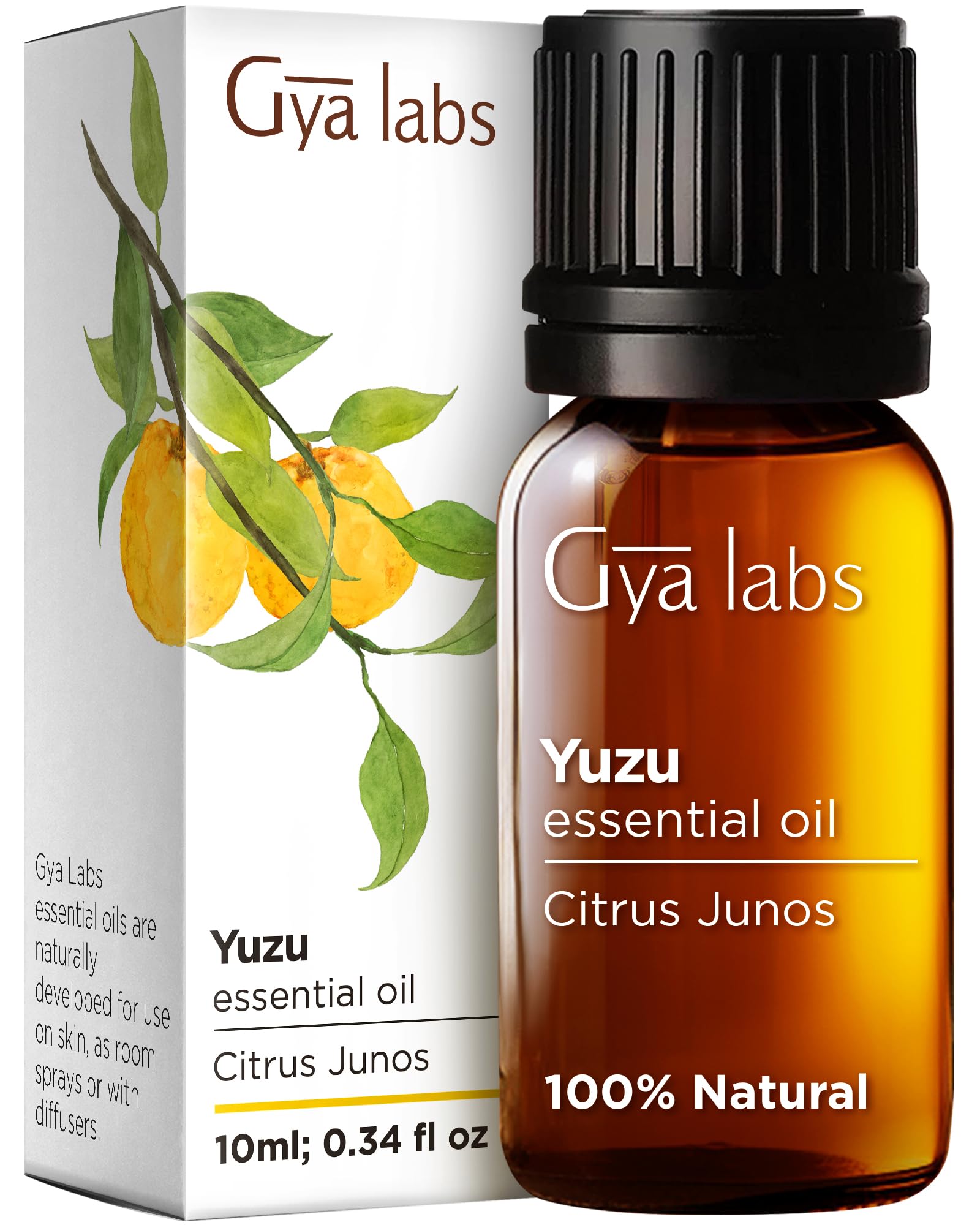Gya Labs Yuzu Essential Oil for Diffuser - Yuzu Oil Essential Oil for Skin - Yuzu Oil for Hair Aromatherapy Candles Making Bath 