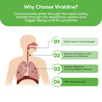VIRALDINE 0.5% Povidone-Iodine Nasal Spray, Rapid Relief Formula, Helps with Daily Congestion, 100 Applications, 30ml