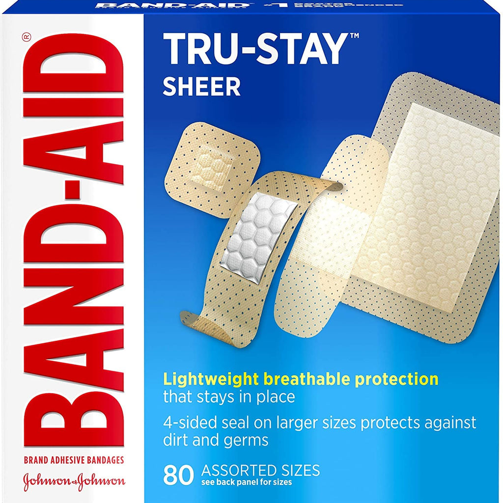 BAND-AID Sheer Strips Assorted 80 Each (Pack of 2)