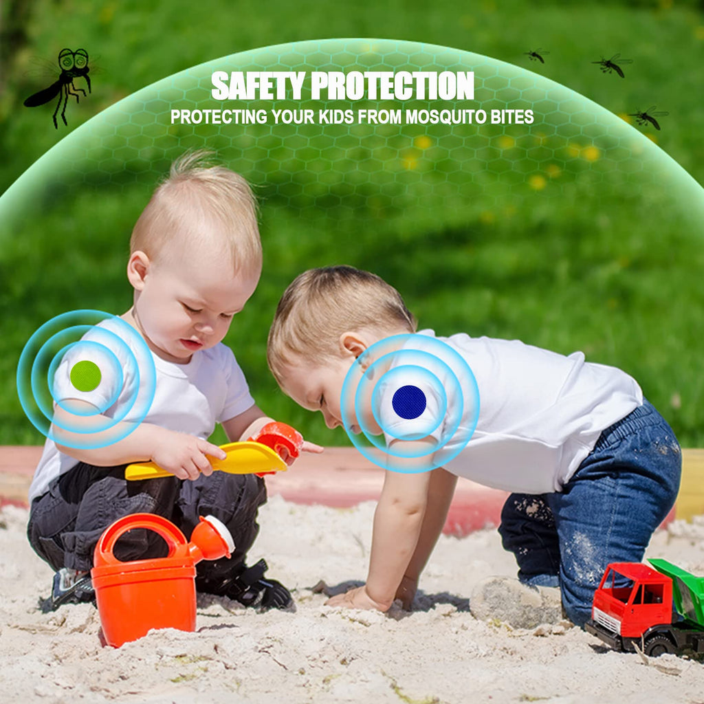 Mosquito Repellent Stickers 300 Pcs, DEET Free Mosquito Patches with 3 Pack Individually Wrapped Mosquito Repellent Bracelets fo