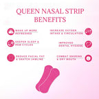 Queen Nasal Strips (30 Pack) Sleep Better - Helps with Snoring, Nasal Congestion & Exercise - Non-Invasive Anti Snoring Strips -