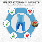 Eyedrop Bottle Guide Aid Dispenser, Reusable Eye Dropper Applicator, Eye Drop Helper for Accurate Delivery, Safe and Easy Eyecar