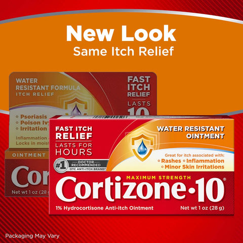 Cortizone-10, Water Resistant Anti-Itch Ointment, 1 Ounce