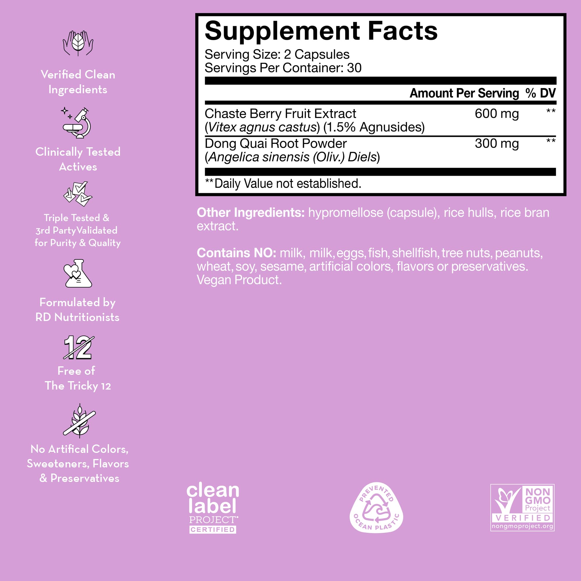 HUM Hormone Balance - Supplement for Womens Health - Support for Cramps, Cravings, Irritability & Hormonal Balance - Chasteberr