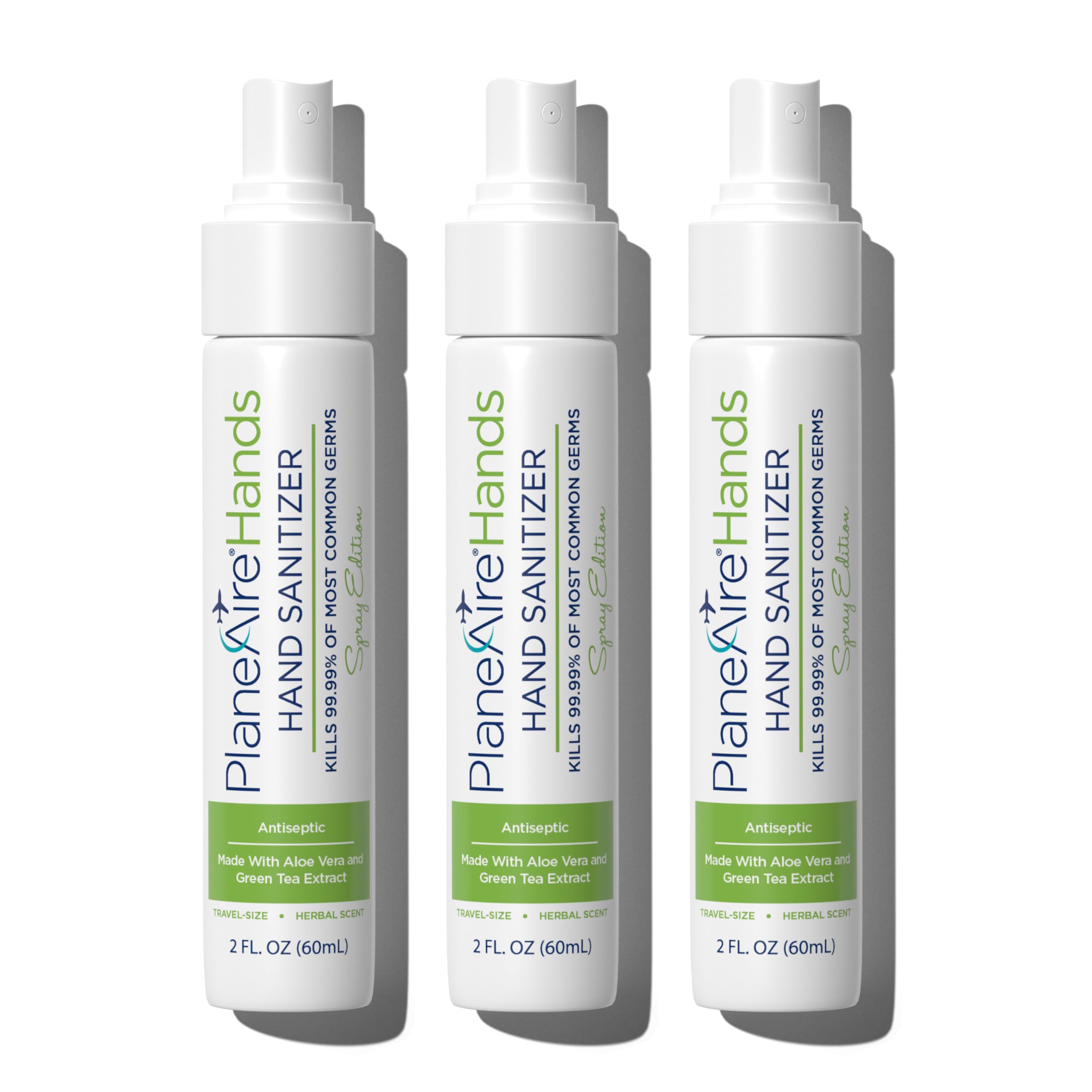 Signature Herbal Spray Hand Sanitizer | Travel Size | Hydrate & Cleanse | Made with Aloe Vera & Green Tea Extract | Blend of Ess