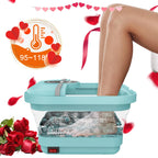 AISZG Christmas Gifts for Women - Foot Massager with Heat & 8 Massage Rollers, Collapsible Foot Spa Bath