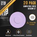 Skin Grip Adhesive Patches Compatible with Dexcom G7 & Stelo CGM - Waterproof & Sweatproof Cover for Continuous Glucose Monitor