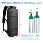 iGuerburn Oxygen Tank Backpack Size D, Portable Oxygen Backpack for D/M15 JD/M22 Cylinder Bag O2 Tank Carrier Holder for Travel