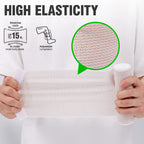 ZJCCTO Elastic Bandage 4 Pack. 4 Inches Wide x (13 to 15 ft. when stretched) with Hook and Loop on Both Ends, Latex Free Bandage