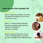 GM Gumili Pine Needle Essential Oil for Diffuser Home Cleaning Christmas - 100ml