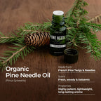 Gya Labs Organic Pine Essential Oil for Diffuser - 100% Pure Natural Pine Needle Essential Oil Organic for Skin, Hair, Candle Ma