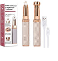 Triptool Eyebrow Trimmer For Women  2In1 Rechargeable Facial Hair Remover With Replaceable Heads | Painless Eyebrow Razor & P