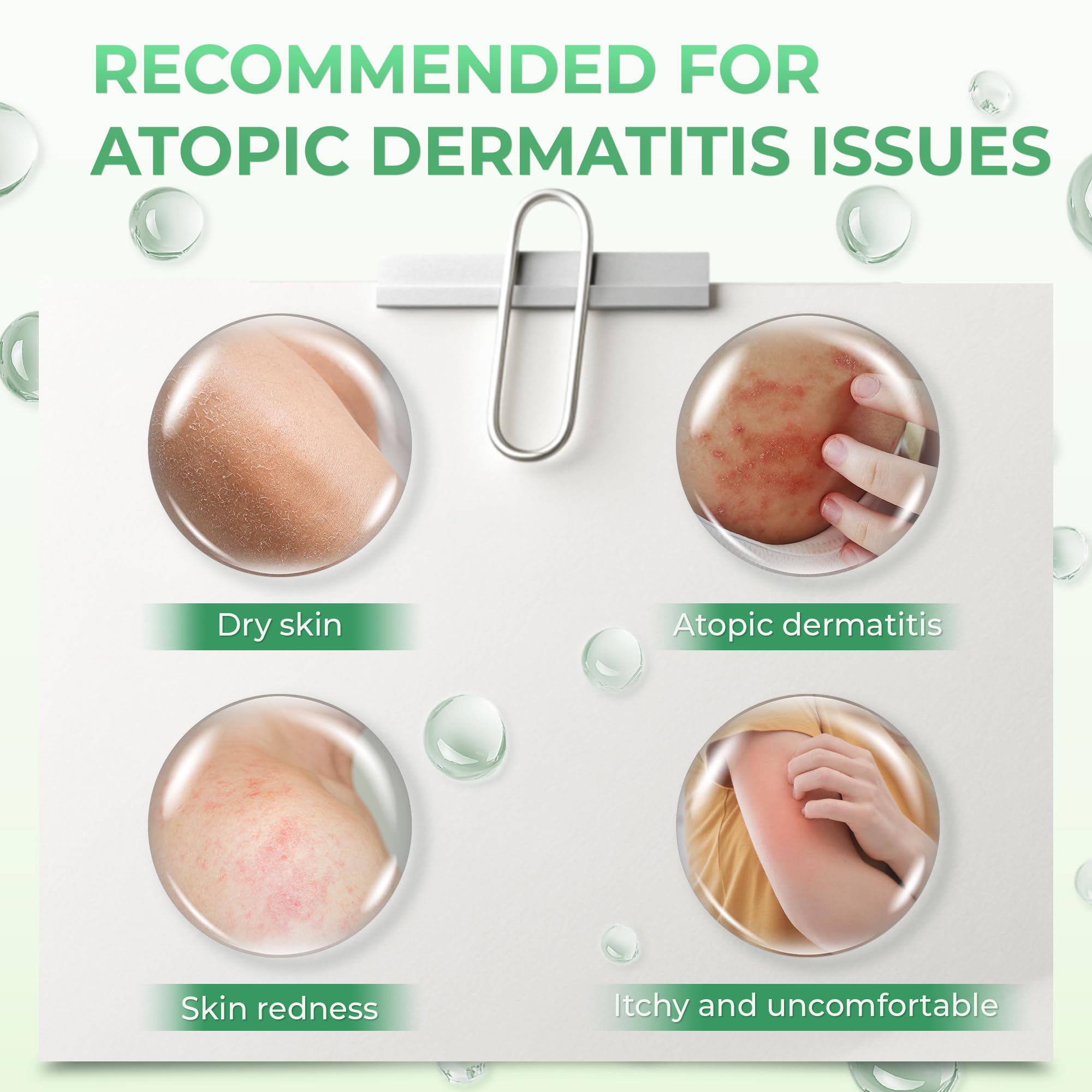 Atoskin Shower & Serum - for Eczema, Psoriasis, Dry, Itchy Skin - with RicoBio JA7 is a Natural Herbal Extract.