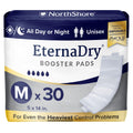 NorthShore EternaDry Booster Pads for Men and Women with Adhesive, Medium, Pack/30